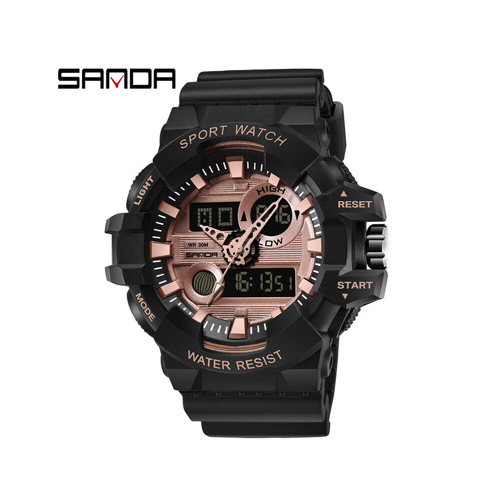 Sanda men electronic watch waterproof luminous sports watch men electronic digital watch relogio digital montre homme