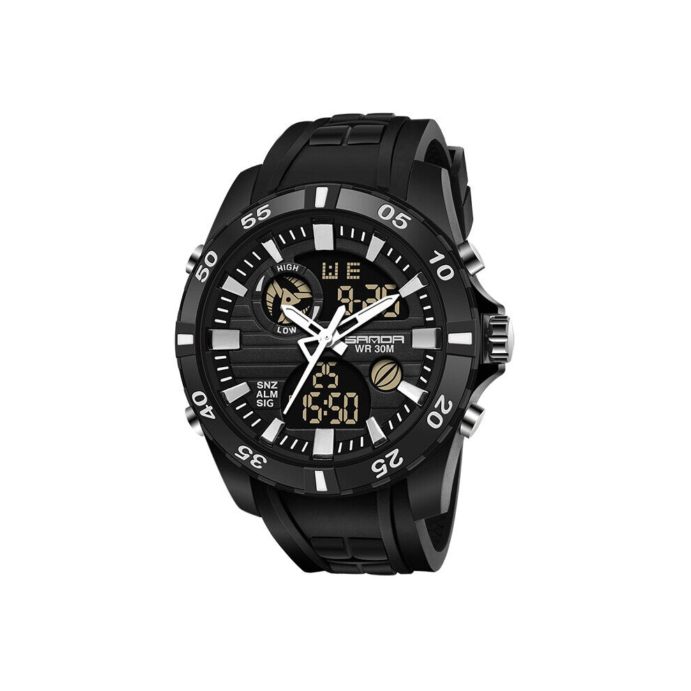 Sports Chronograph Calendar 24 Hour Indication Multifunction Electronic Waterproof Watch Men Luminous Watches 791