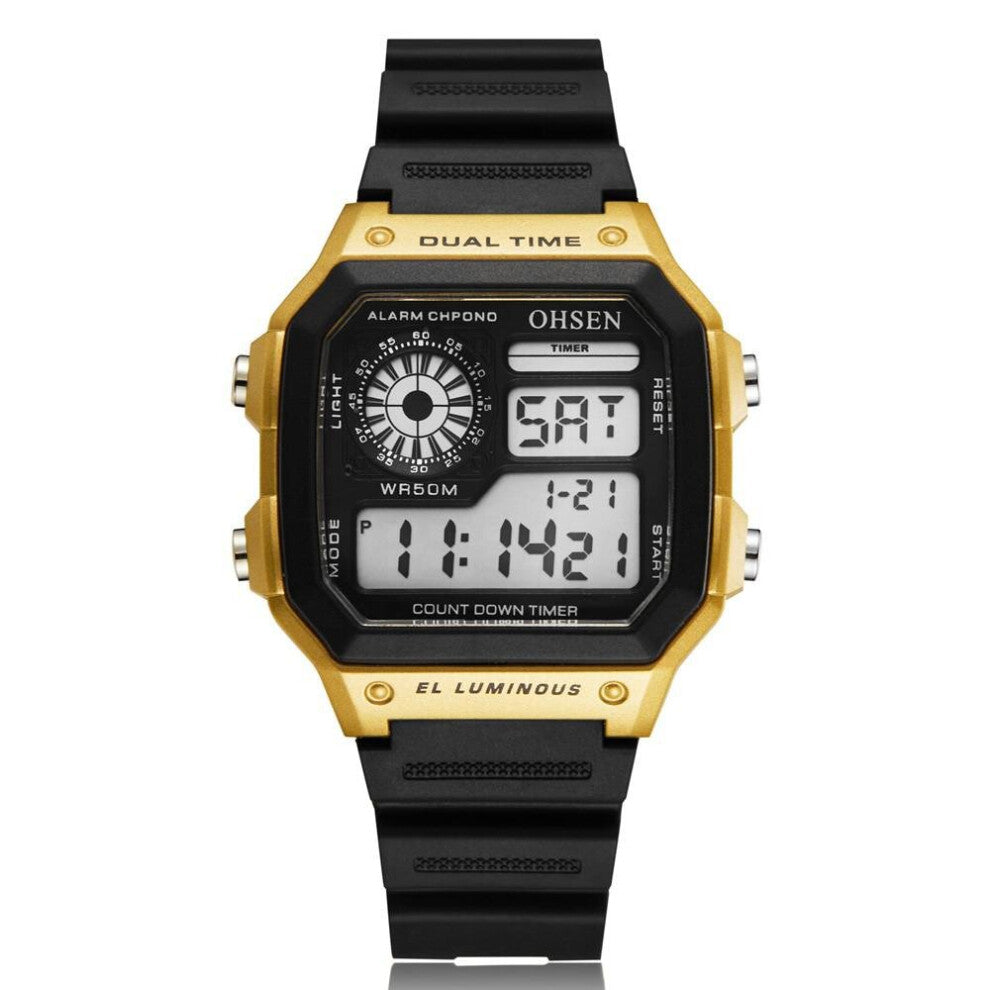 Outdoor Military Men Electronic Watch Digital Waterproof Sports Watches Classic Rectangel Dial Clock Relogio Masculino Militar