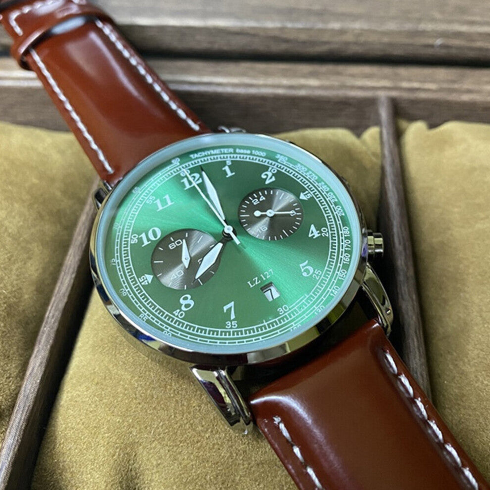 Men Watch Quartz Mechanical Watch Casual Sports Strap Top Quartz Man Wristwatch Chronograph Calendar Clock