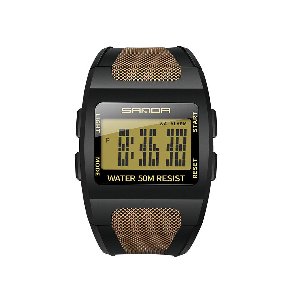 Outdoor For Men?s Watches Alarm-clock Shockproof Luminescence Mode 50 Meters Waterproof digital Men Sports watch