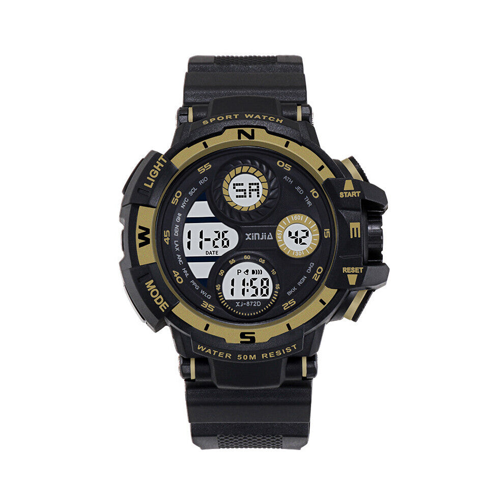 Men Sports Watches Big Dial Sport Watches For Men LED Digital Military 50M Waterproof Wrist Watches