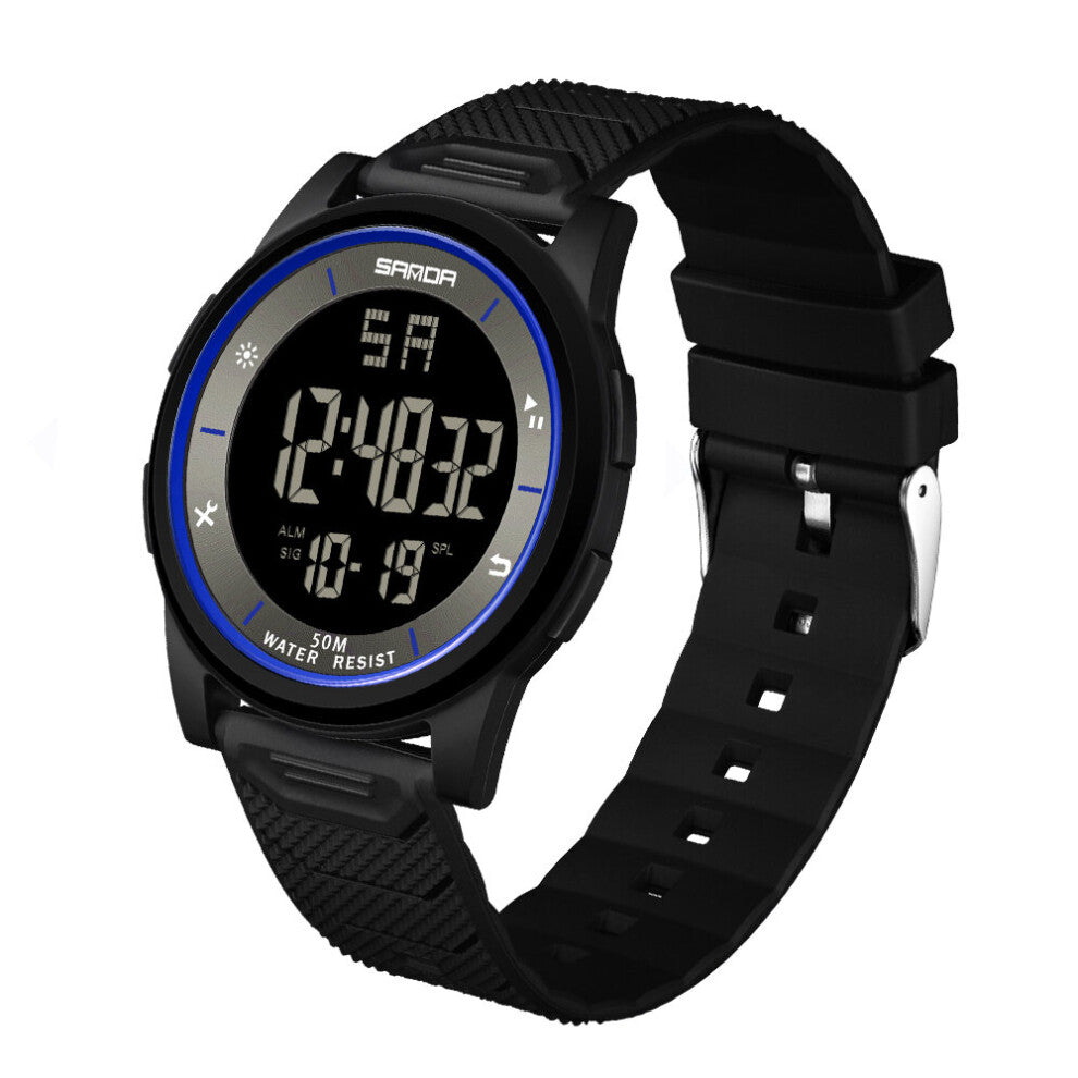 SANDA Easy to Read Electronic Watch Sports Men's Military Watches Water Resistant Digital Watchwrist for Man Clock Relogio