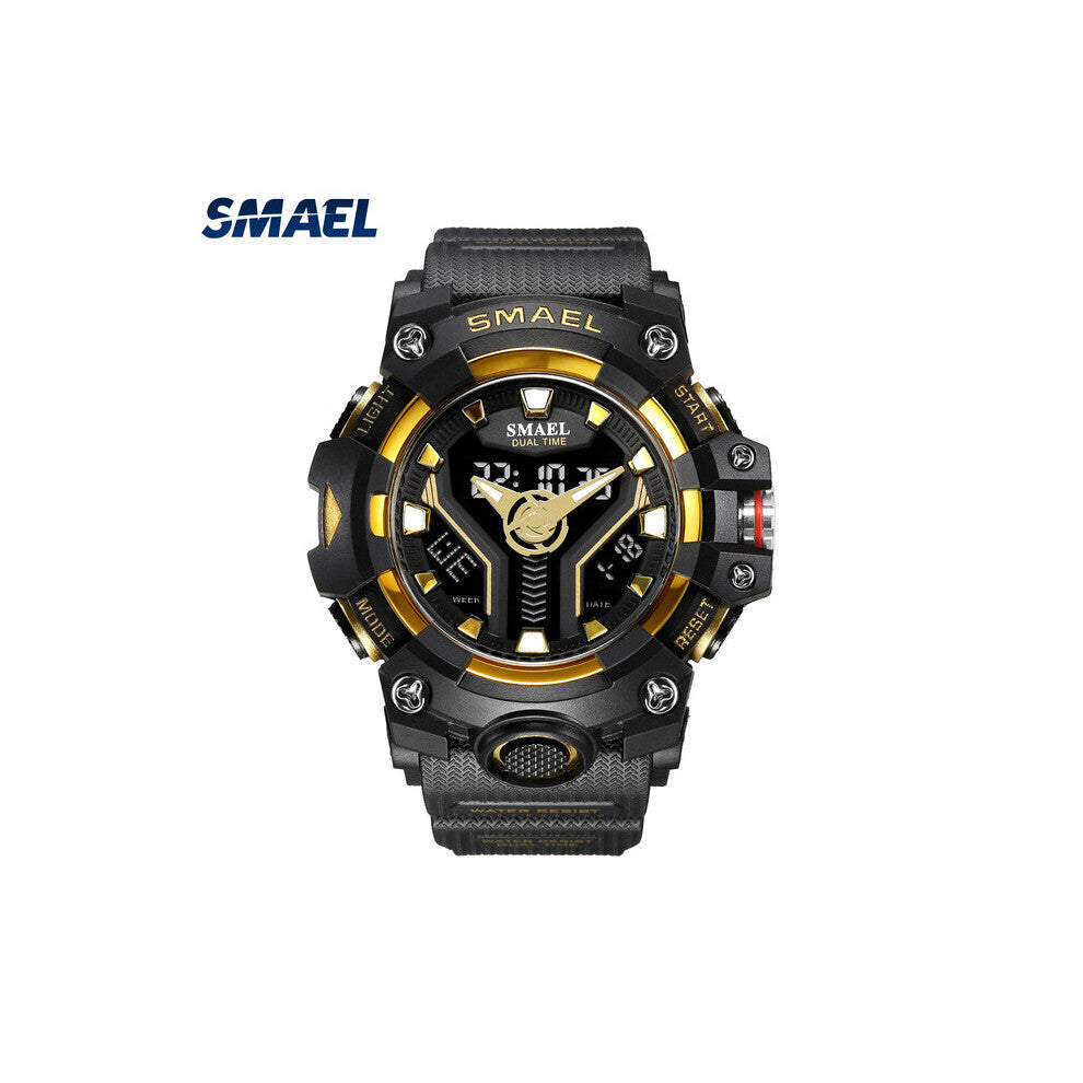 SMAEL Sport Watch for Man Dual Time Watch for Men Shock Resistant Led Light Watch Military 8075 Mens Sports Watches