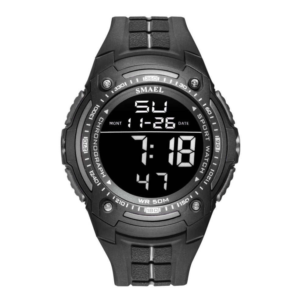 SMAEL Military Outdoor Sports Waterproof Multifunctional LED Digital Electronic Watch Luminous Personality Mens