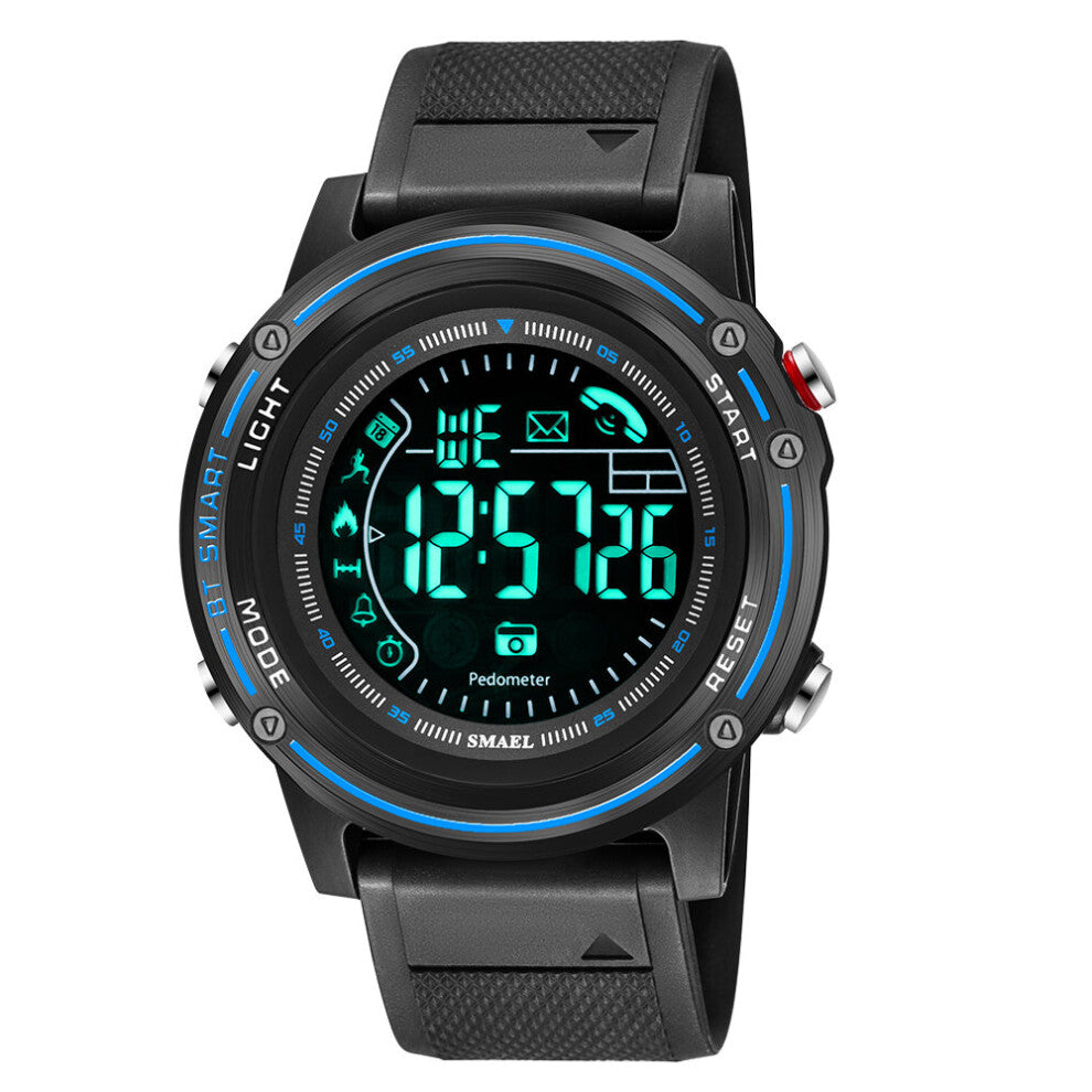 SMAEL 8041 Bluetooth Electronic Sports Watch Running Countdown Calorimeter Step Mens Multifunctional Luminous Relogio Masculino