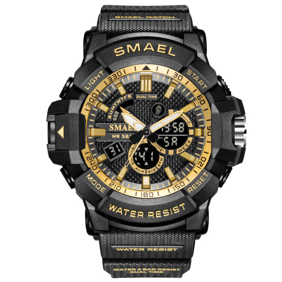 SMAEL Waterproof Personality Men Watch Alarm Clock MultiFunctional Sports LED Digital Electronic Stop Watches