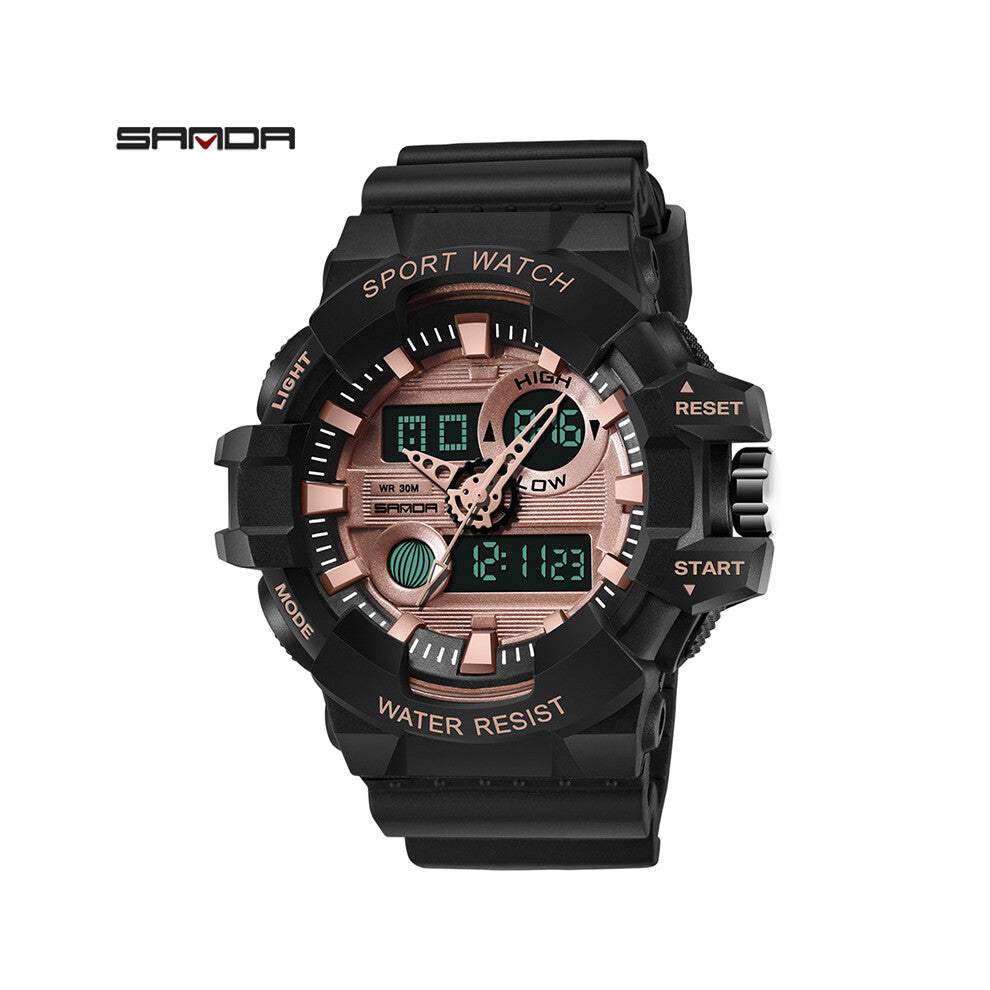 Sports Men's Watches 780 Top Military Quartz Watch Men Waterproof S Shock Wristwatches Dual Display Alarm