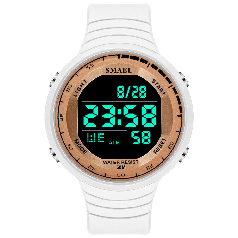 SMAEL Outdoor Casual LED Digital Electronic Watch Mens And Women Students Multifunctional Sports Watch Luminous Alarm Clock