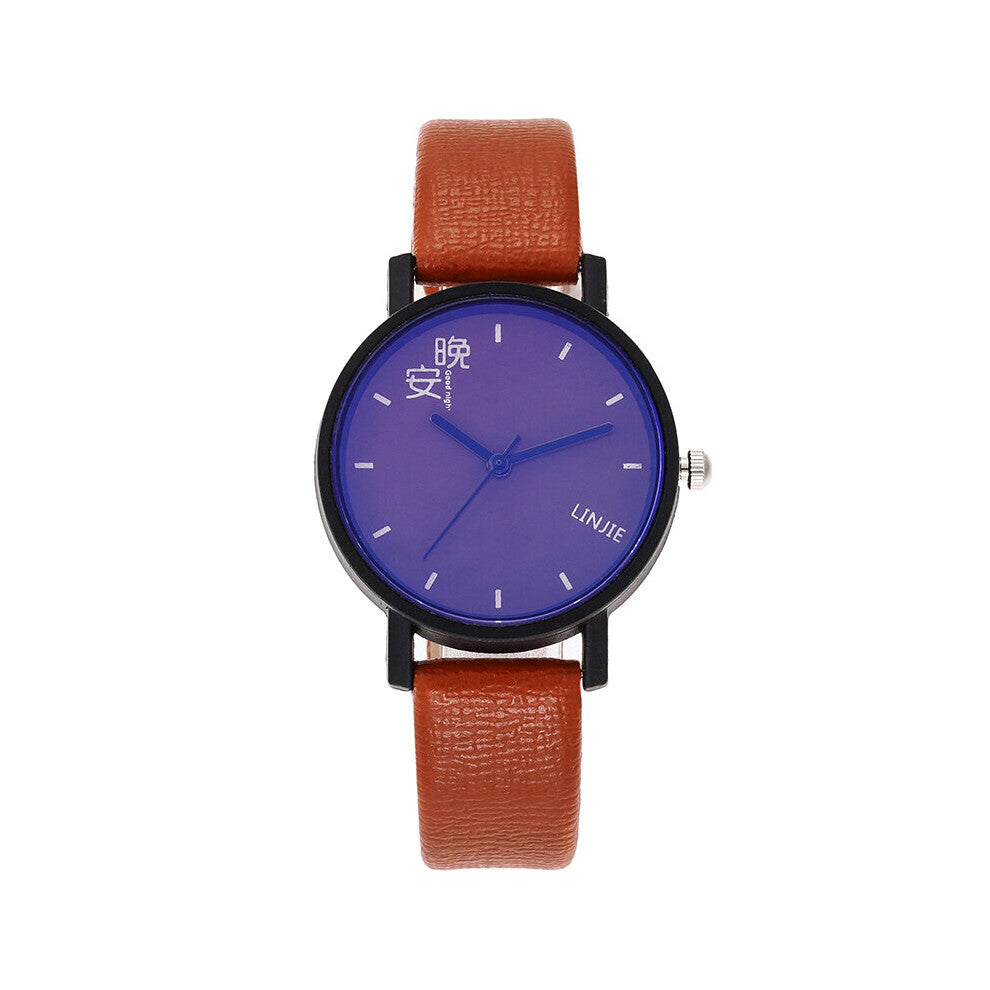 men's watch casual sports pin buckle PU with electronic watch business office men's watch