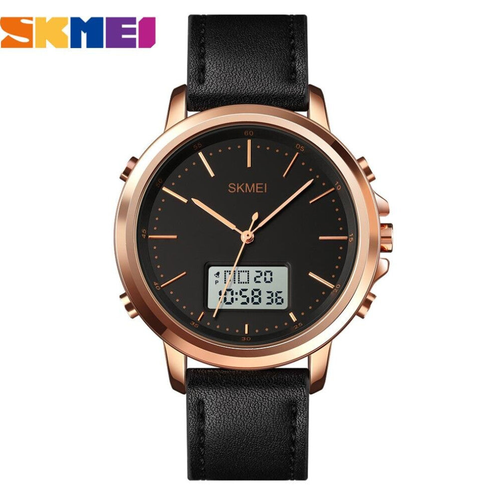 Men Minimalism Sports Watches Electronic Men's Watch Clock Top Business Vintage Leather Band Digital Wristwatch Male
