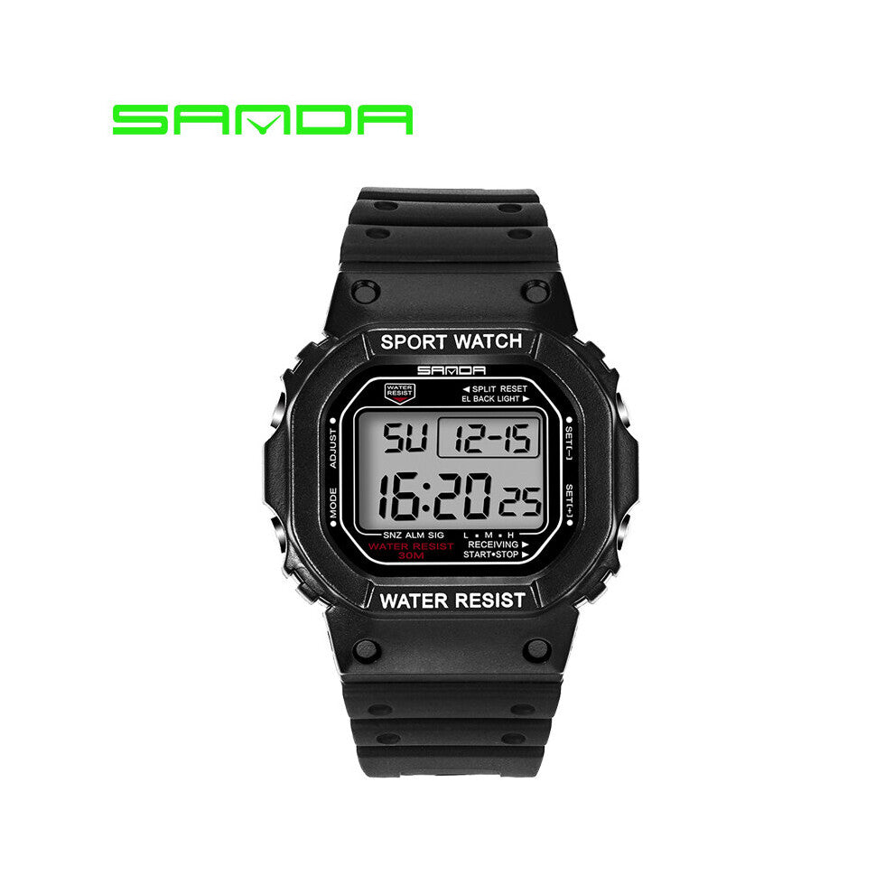SANDA 329 Digital Watch Men Waterproof Diving LED Men's Watch Sport Mens Watches Top Military relogio masculino Saat