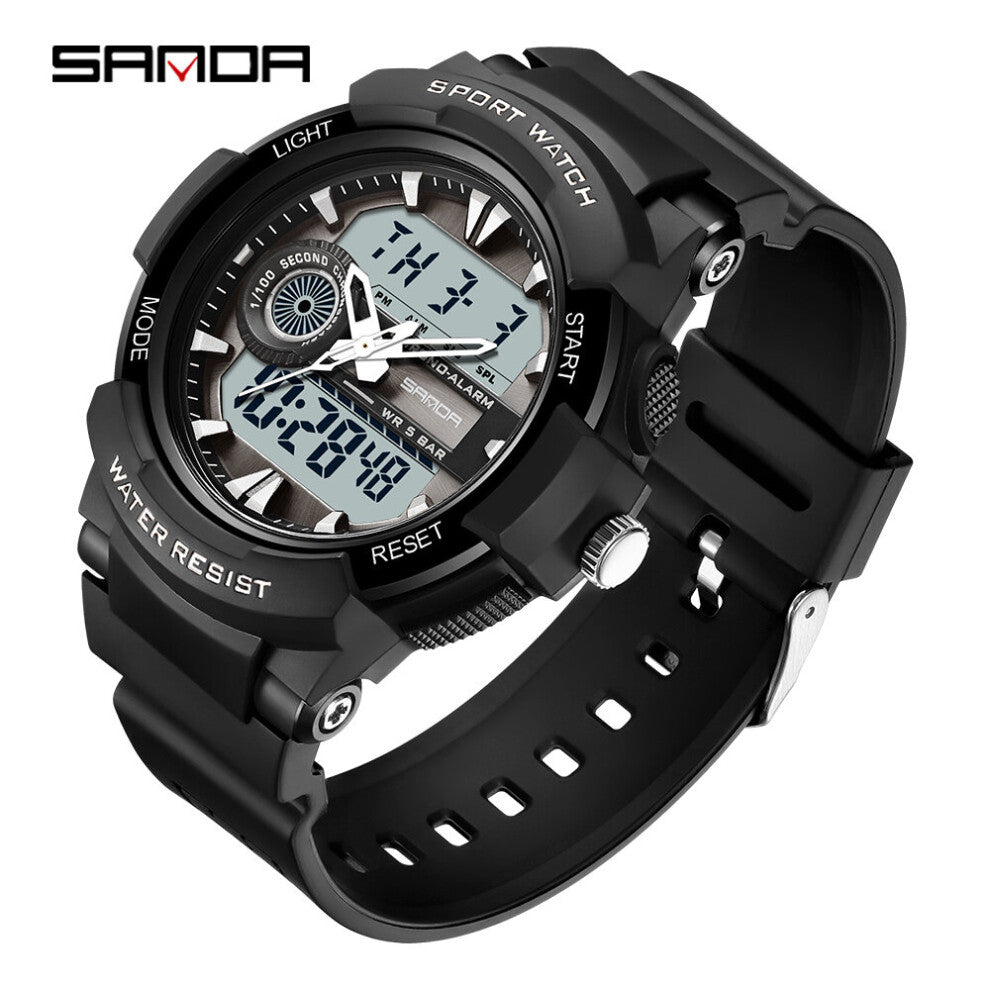 Men Sports Watches Swim Dual display LED Digital Military Watch Outdoor Wristwatches Waterproof Relogio Masculino