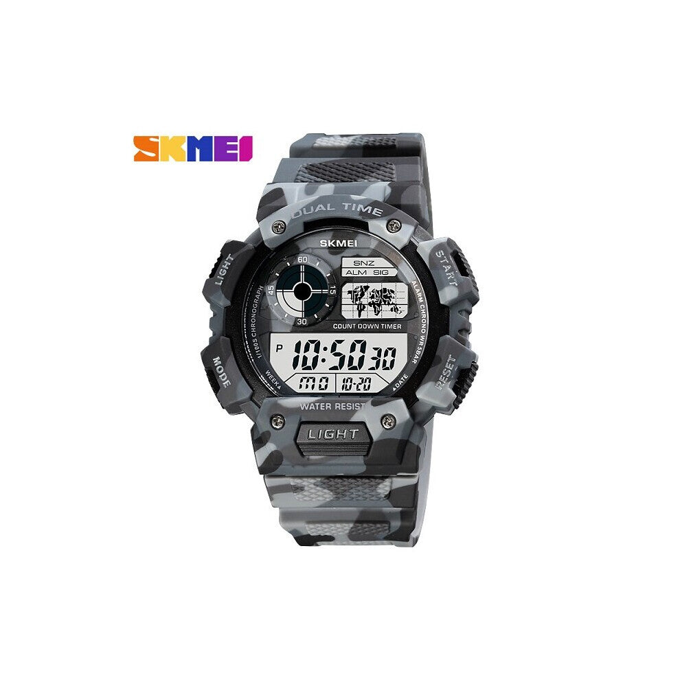 1723 Camouglage Mens Watch Sports Watches LED Digital Stopwatch Waterproof Wristwatches For Men Relogio Masculino