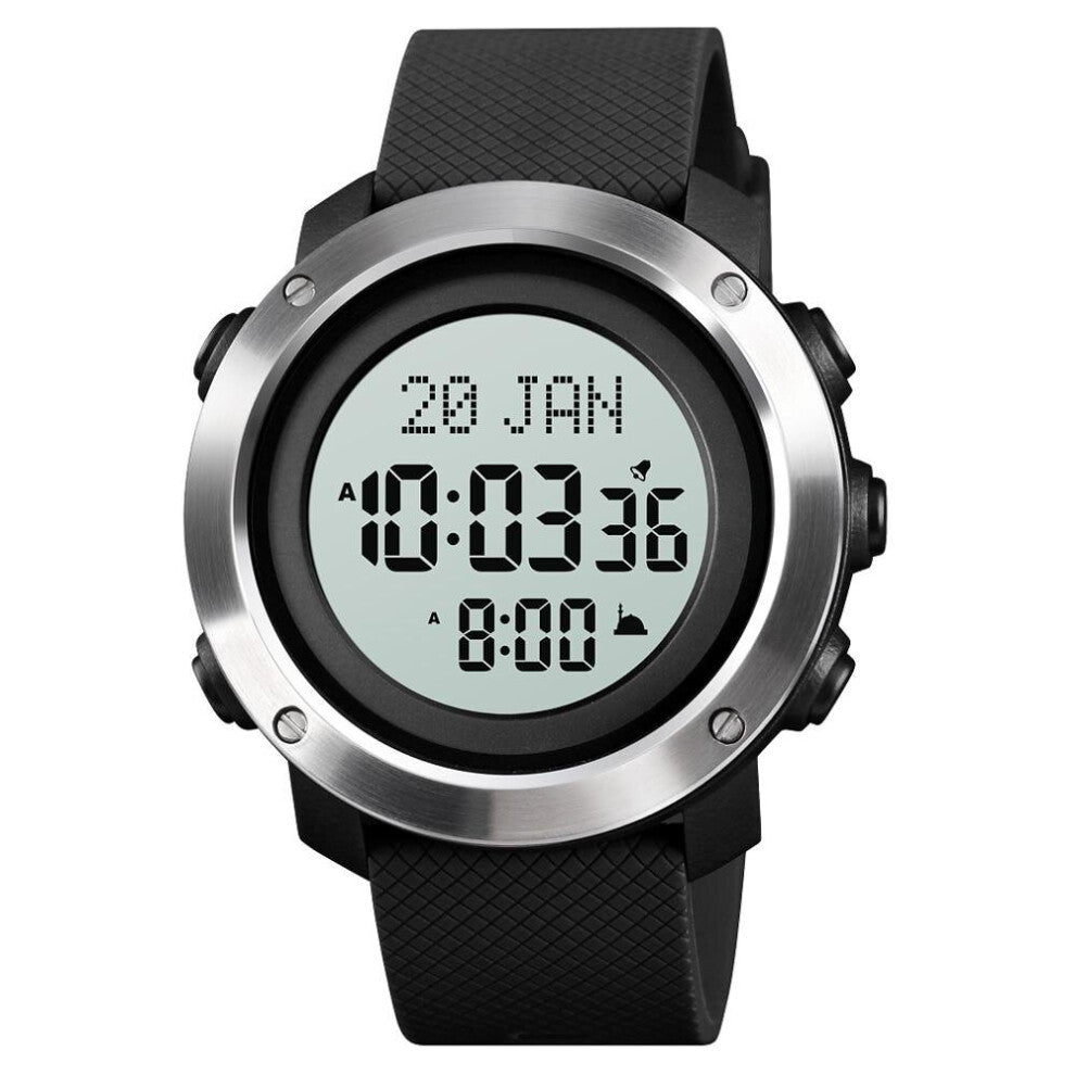 Digital Watch Men Top Qibla Remind Bookmard Wristwatch Laguange Selection Hour Mens Watches Clock