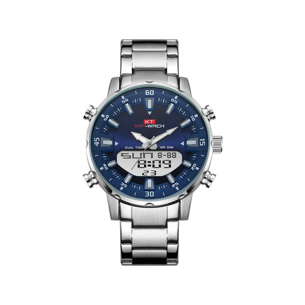 KAT-WATCH Electronic Digital Sports Watches Count Down Stopwatch Clock Waterproof Smart Watch for Men Relogio Masculino