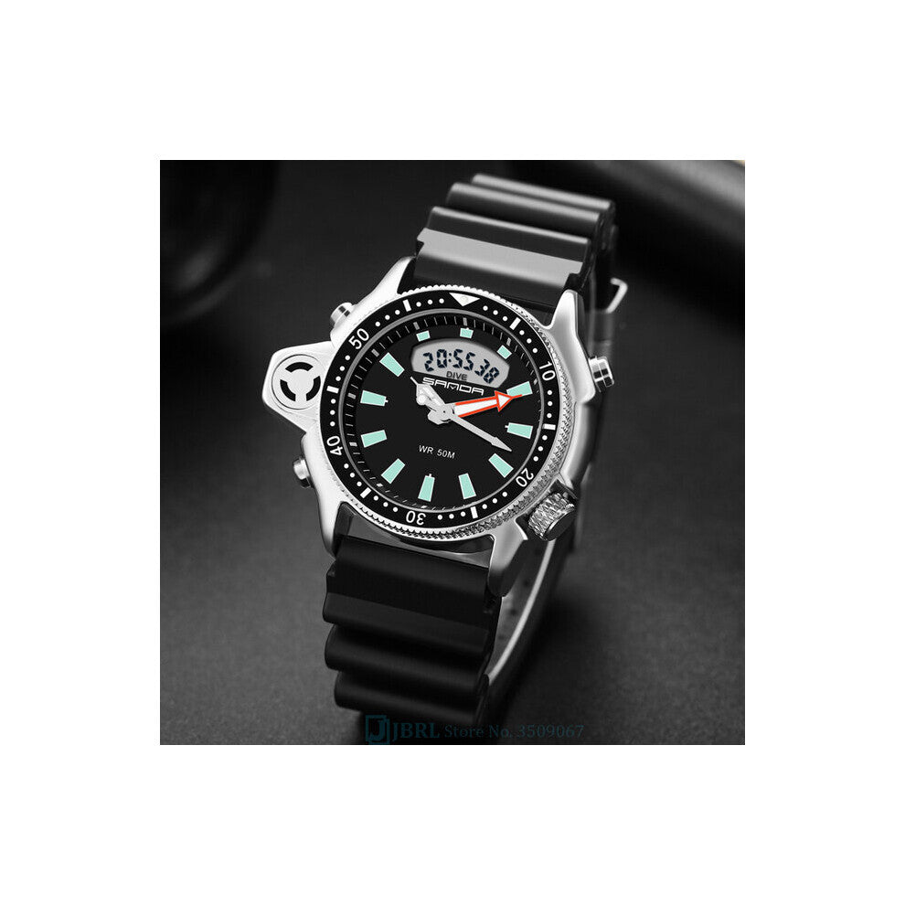 Sports Watch For Men Outdoor Military 50M Waterproof Back Light Shock Clock Male Quartz Wristwatch Relogio Masculino
