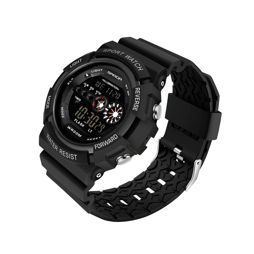 SANDA Men Sports Watches Countdown Men's Waterproof LED Digital Watch Man Military Clock Relogio Masculino digital watch