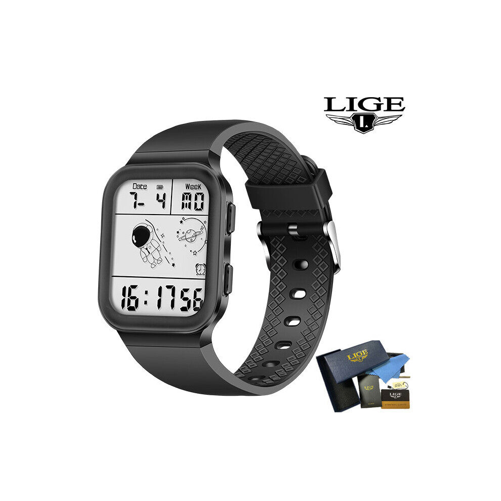 Watch for Men Sports Square Dual Display Watches Waterproof Chronograph LED Digital Quartz Watch Men Reloj Hombre