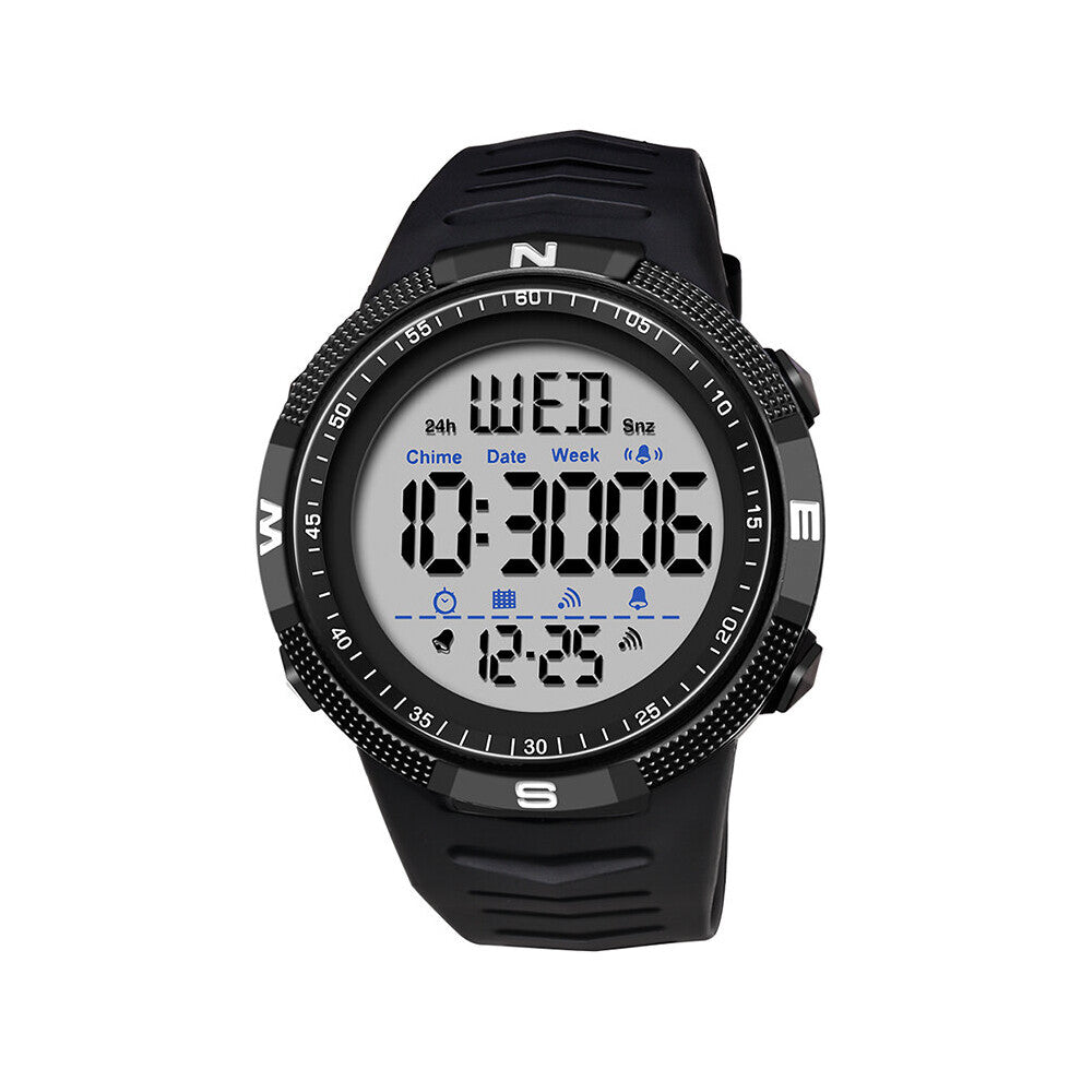 Sanda Top Waterproof Men Watch Multifunctional Luminous Digital Wristwatch Outdoors Sports Student Watch