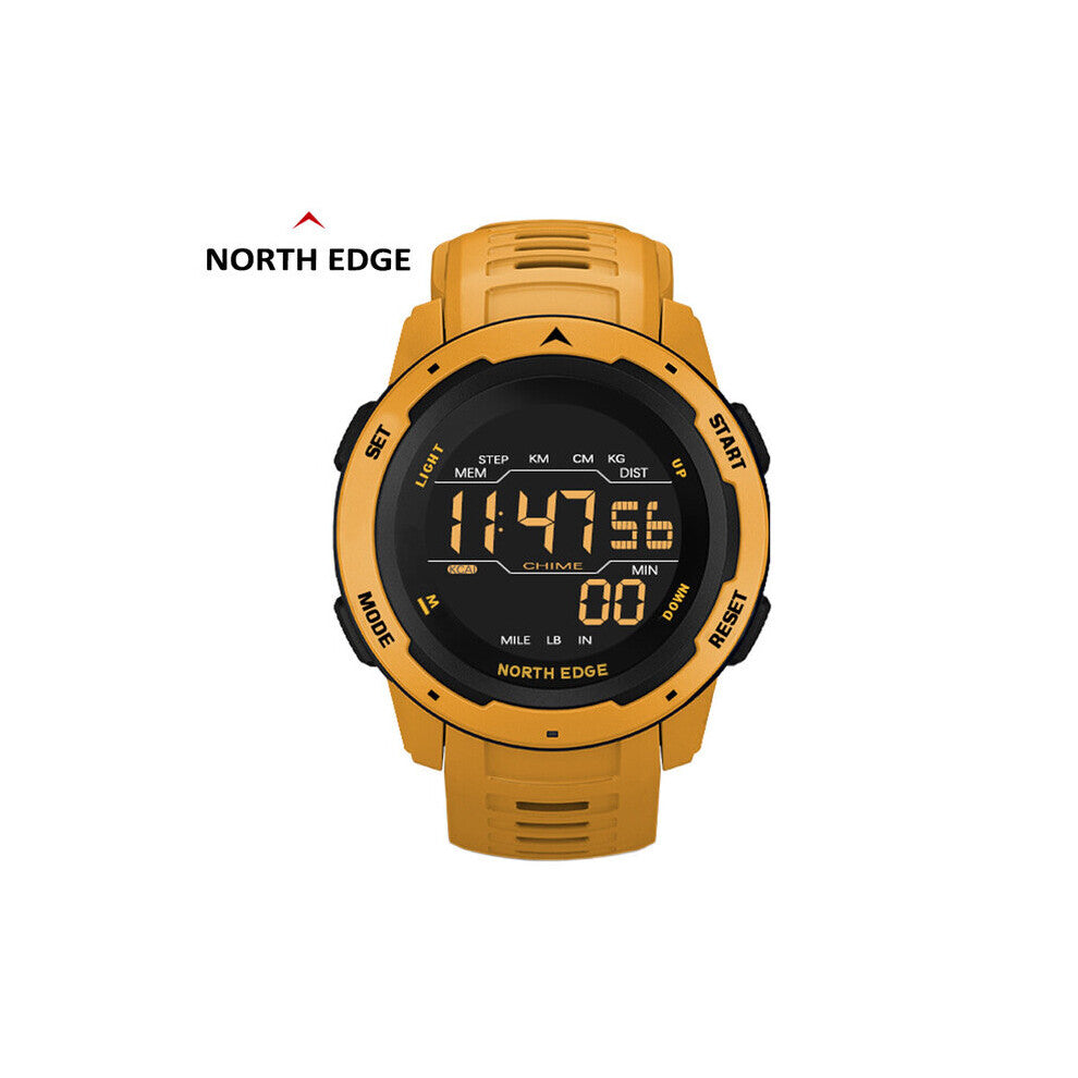 Men Digital Sports Watches Dual Time Pedometer Calories Alarm Clock Waterproof 50m Military Wristwatch Reloj Hombre