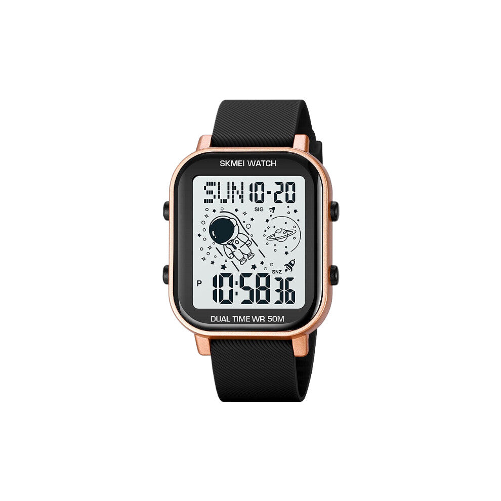 Dual Time Led Digital Watch Outdoor Sports Mens Wristwatch Countdown Stopwatch Waterproof Electronic Movement Clock