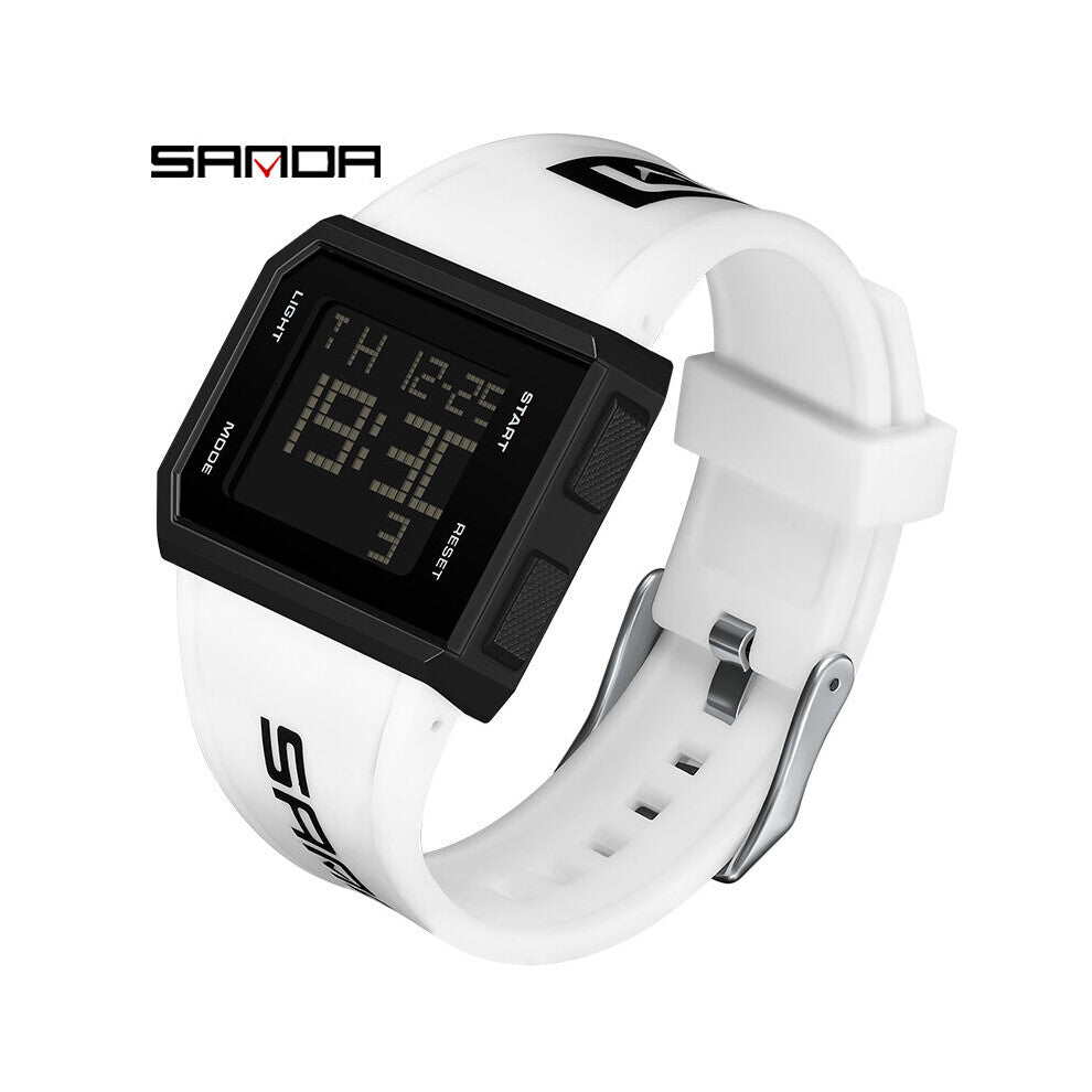 Men's Sports Electronic Watch Silicone Strap Luminous Waterproof 30M LED Analog Digital Electronic Watch Reloj hombre