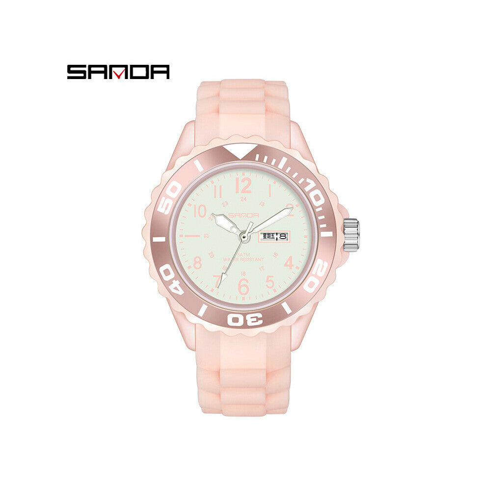 Ladies Women's Quartz Watches Big Numbers 50M Waterproof Sports Watch Date Thin Analog Clock zegarek damski