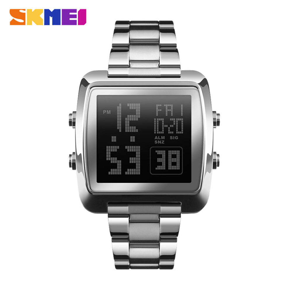 Full Steel Mens Watches Top Military Sports Watches Clock Waterproof LED Digital Watch Men Relogio Masculino