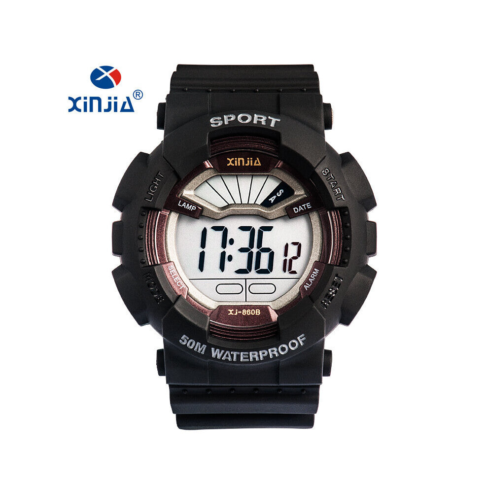 Big Waterproof Digital Watch Electronics Watches Outdoor Shock Resist LCD Rubber Band Relogio Relojes