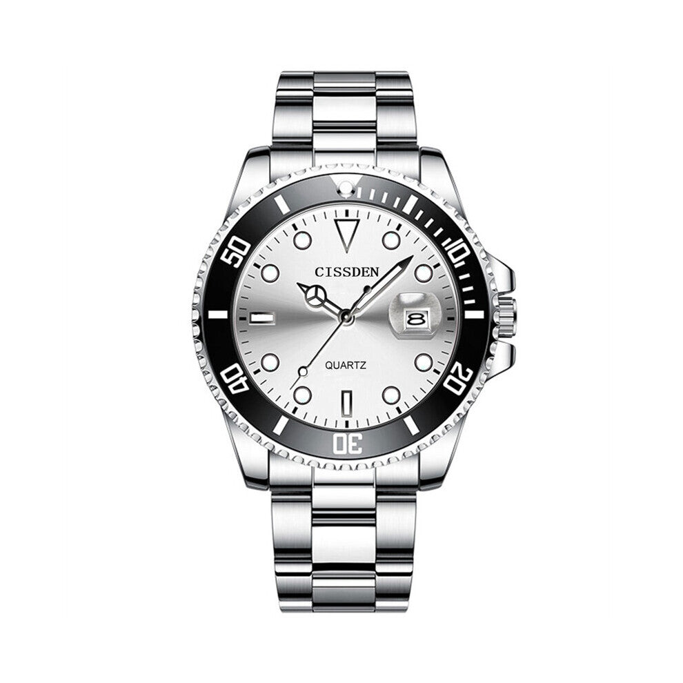 CISSDEN Mens Watches Top Diver Watch For Men Quartz Wristwatches Sports Luminous Waterproof Clock Relogio Masculino