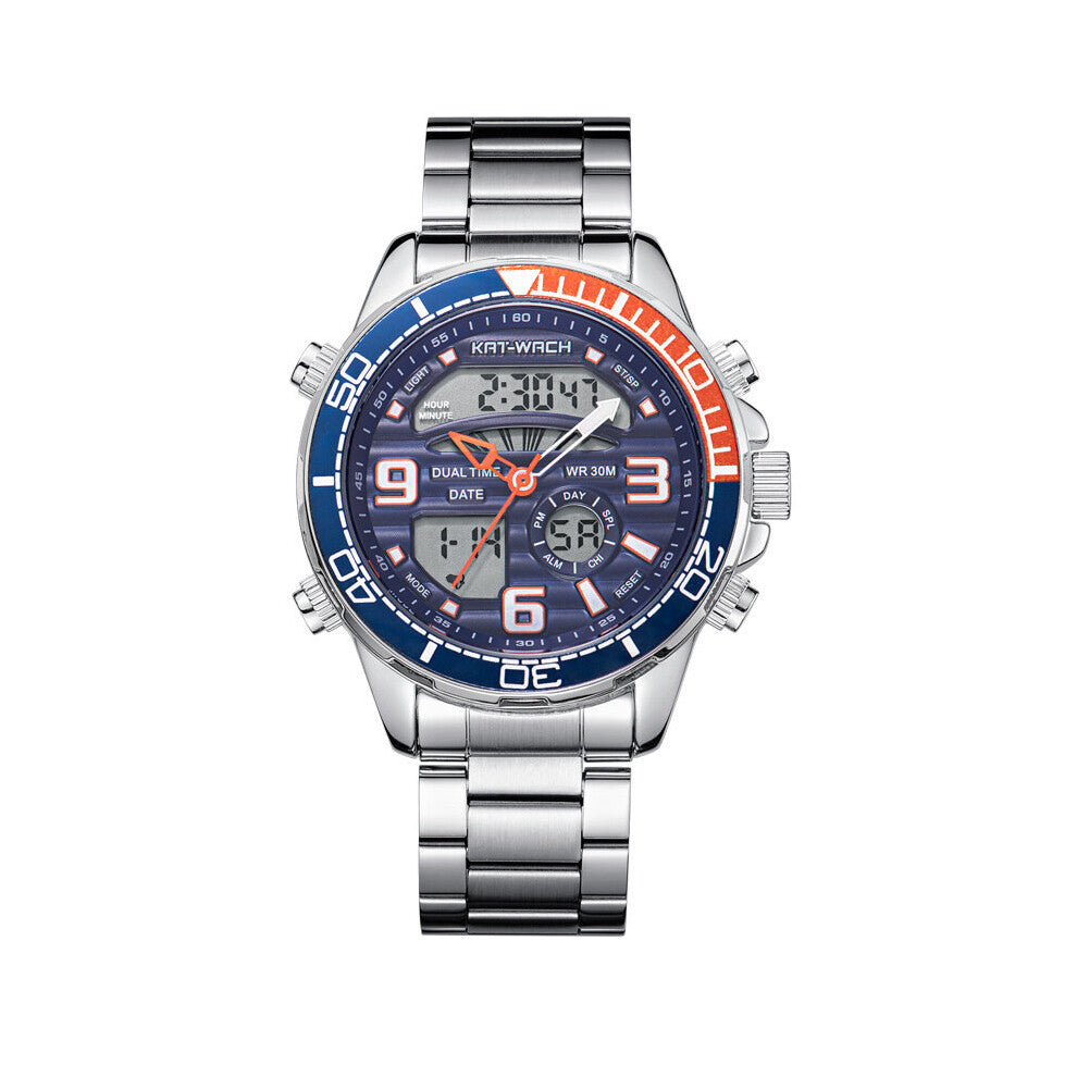LED Outdoor Watch for Men Sports Watches KAT-WATCH Multifunction Alarm Military Clock Waterproof Digital Watches Reloj Hombre