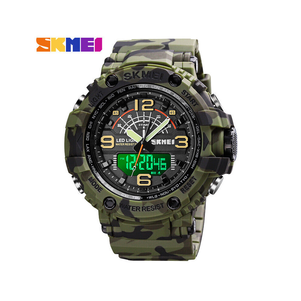 Military 3 Times Watches Men Sports Wristwatches Hour Shockproof Waterproof Large Dial Watch For Men reloj hombre