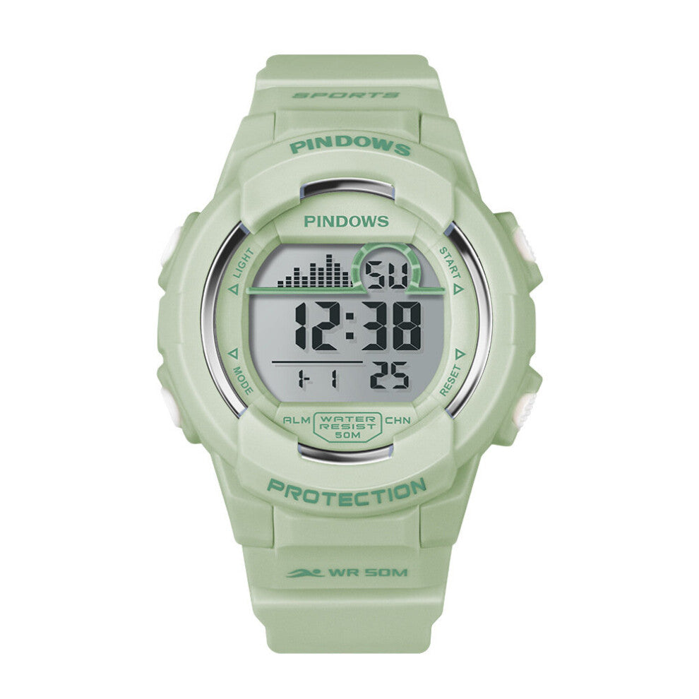 Summer Man Waterproof Sports Watches Be Applicable To Male and Female Students Couples Digital Electronic Watch Pink