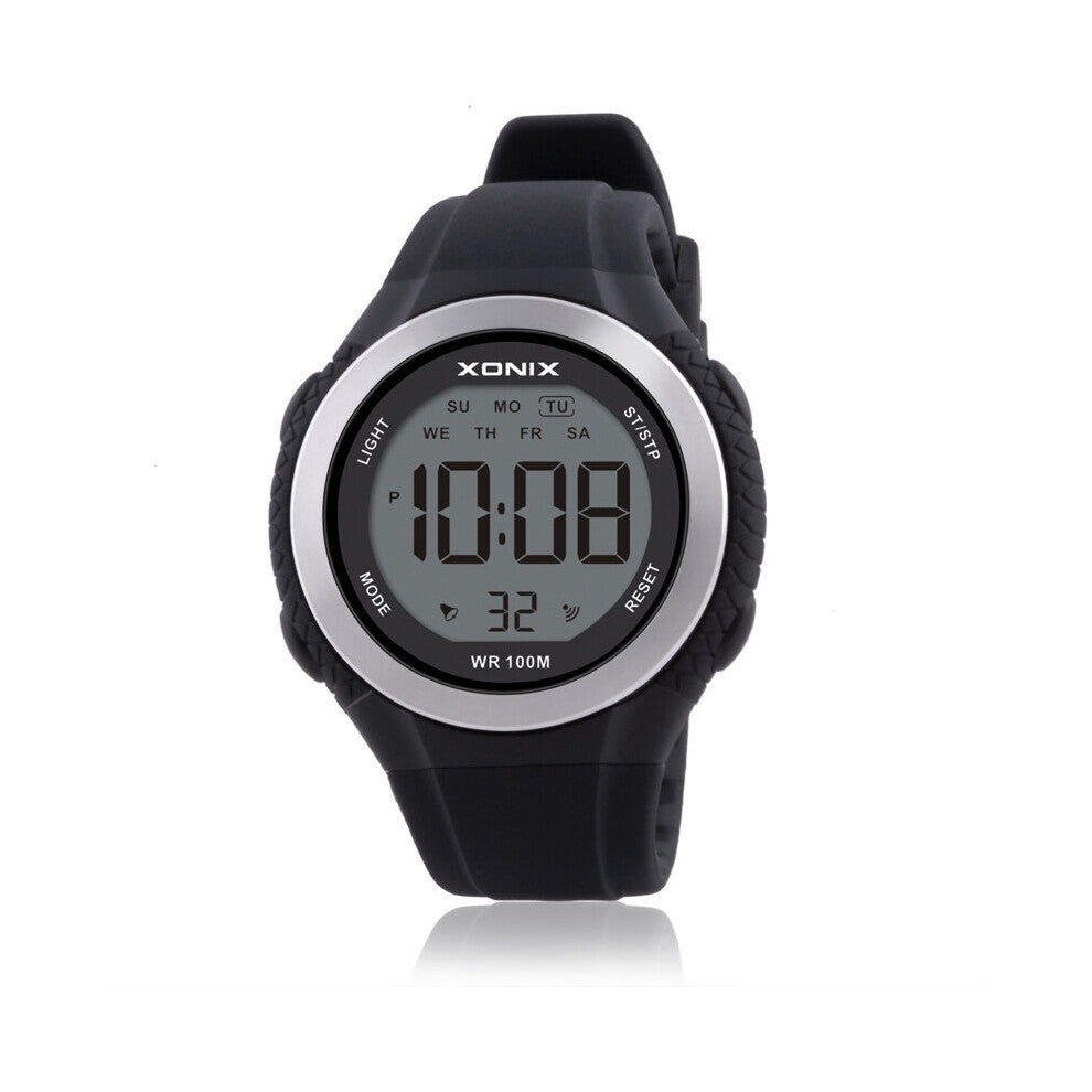 GOLDEN Dashion Business Casual Stopwatch Swimming Diving Waterproof 100m Multifunction Sports Silicone Strap JC