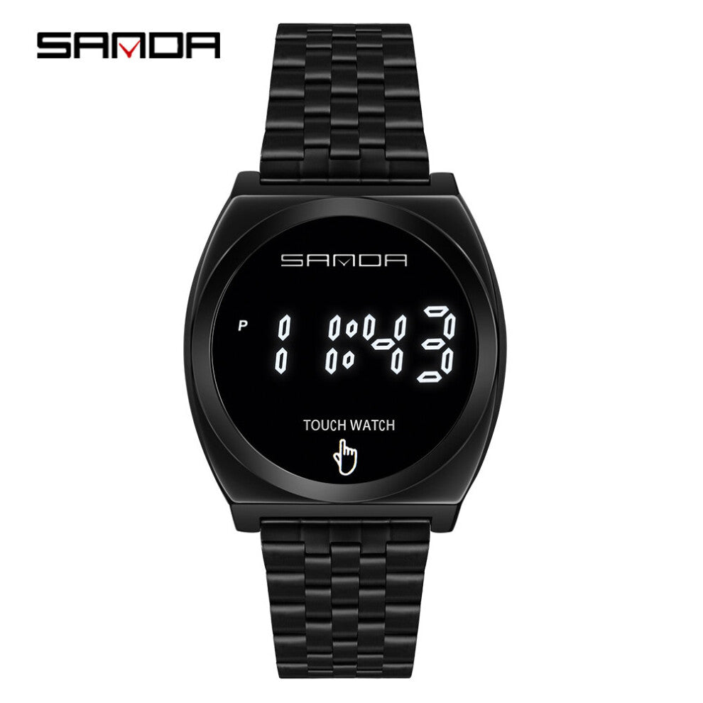 men's and women's watches multi-function single touch sports electronic watch alarm,
