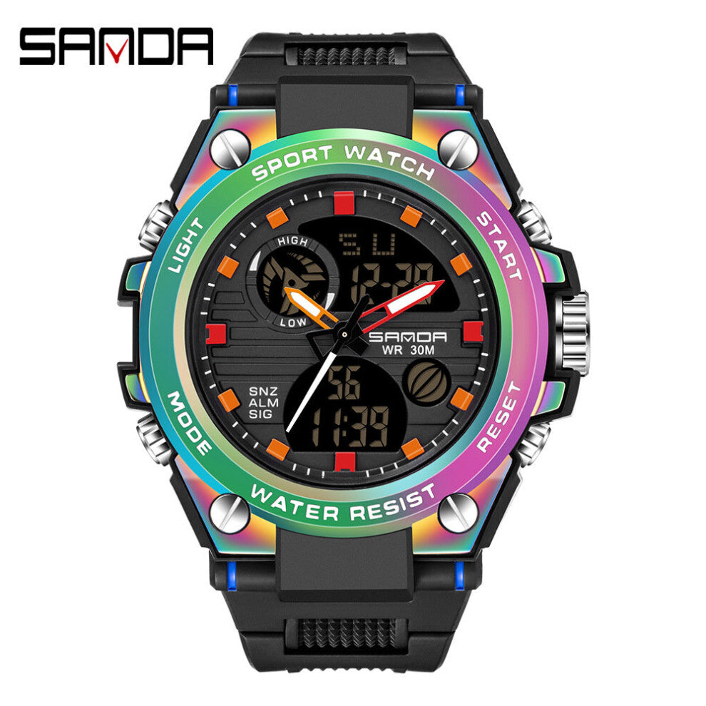 magic electronic watch multi-function sports watch Acrylic mirror, antimagnetic, shockproof and waterproof
