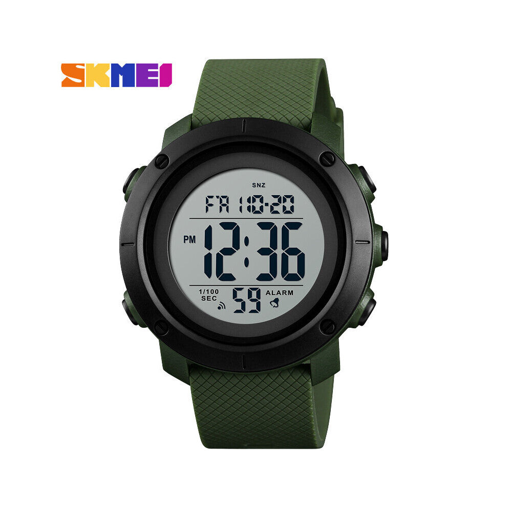 Sports Men's Watch LED Digital Chrono Clock Military 2 Time Waterproof Male Wristwatches Relogio Masculino