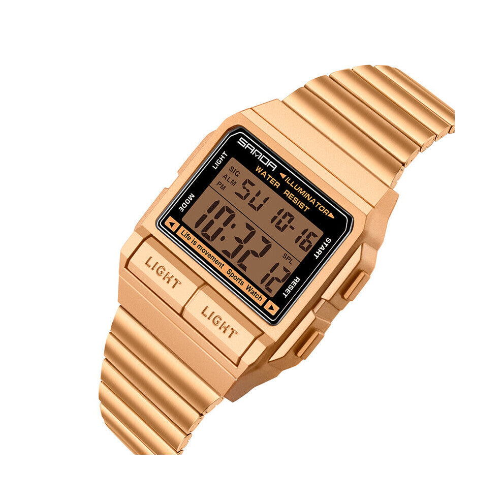 Sanda Men's Watch Sports Wristwatch Military 50m Waterproof Led Vintage Digital Electronic Clock Reloj Hombre Relogios