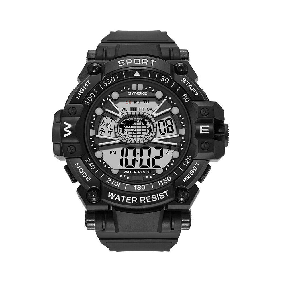 UTHAI CE51 Men's Multicolor Multifunction Sports 50M Waterproof LED Luminous Electronic Watch