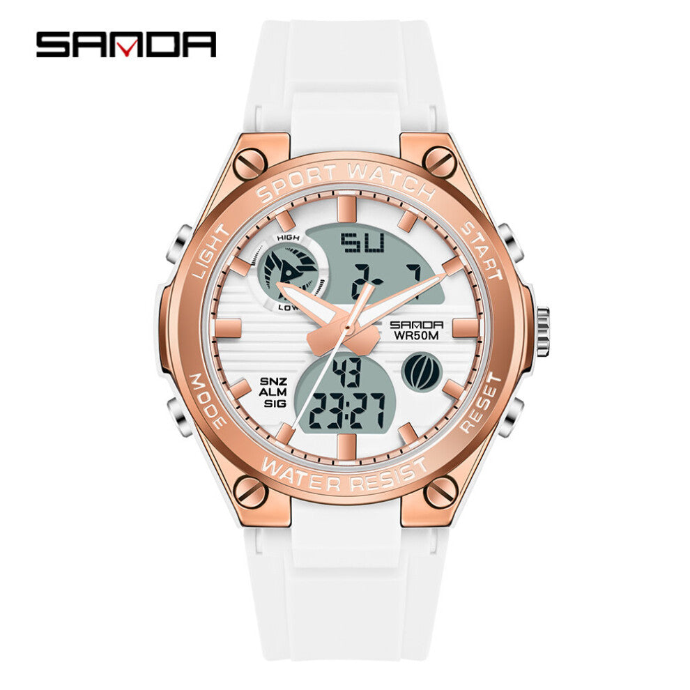 men's electronic watch outdoor sports 50 meters waterproof luminous watch Acrylic mirror