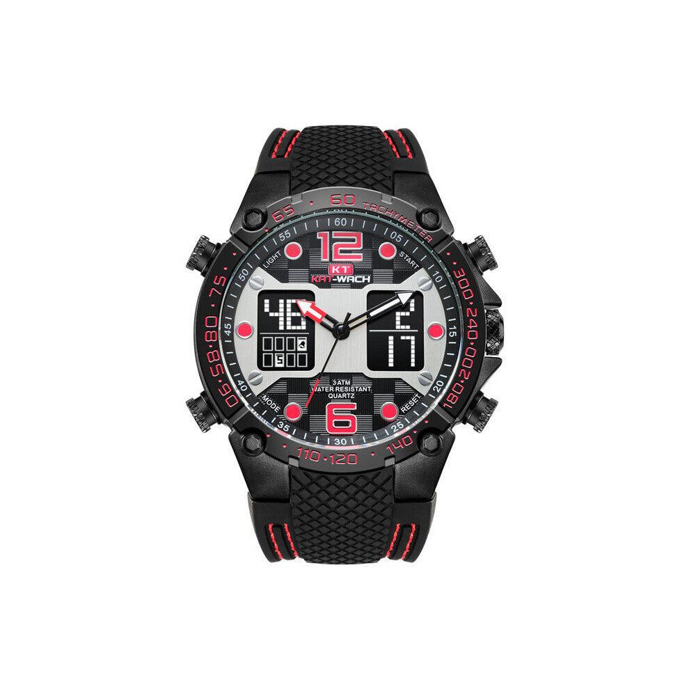 Quartz Watch Mens LED Digital Sports Watches Multifunction Waterproof Relojes Silicone Strap Clock Relogio Masculine