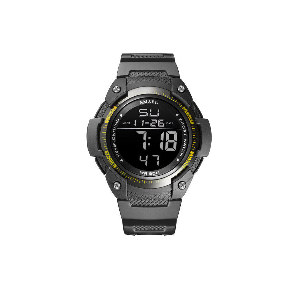 1335 Men Sports Watches Wristwatches Waterproof Shockproof Swimming Military Movement Gift Students Outdoor Alarm