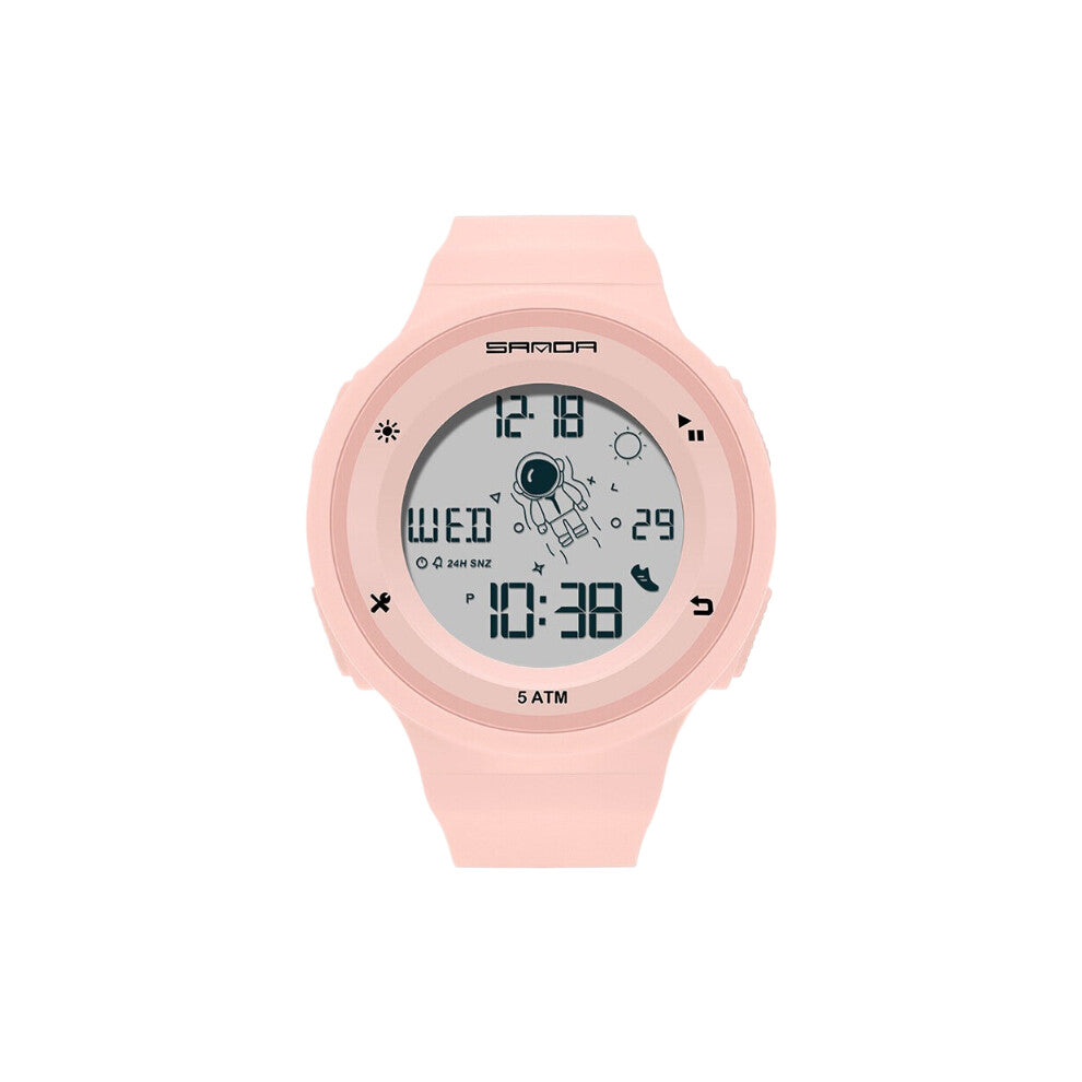 Sanda Spaceman Outdoor Sports Watch Teenagers Men's and Women's Student Electronic Watch Waterproof Watch