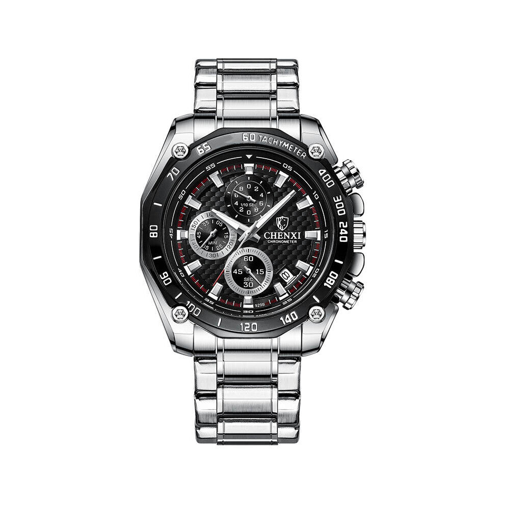 Mens Watches Military Chronograph Sports Watch For Men Waterproof Stainless Steel Quartz Watch Men