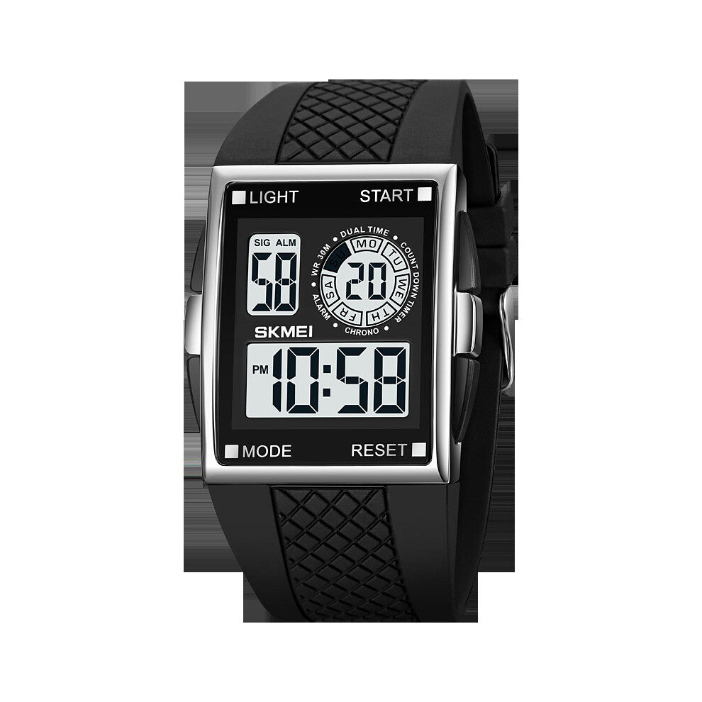 Classic Digital Watches Man Big Number Easy To Read Multifunctional Youth Sport Outdoor Electronics Wristwatches 1967