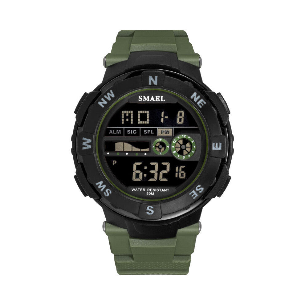 Digital Men Watch Sport Watches LED Male Clocks Waterproof Men's Relojes 1361B Wristwatches Casual Electronics Watch