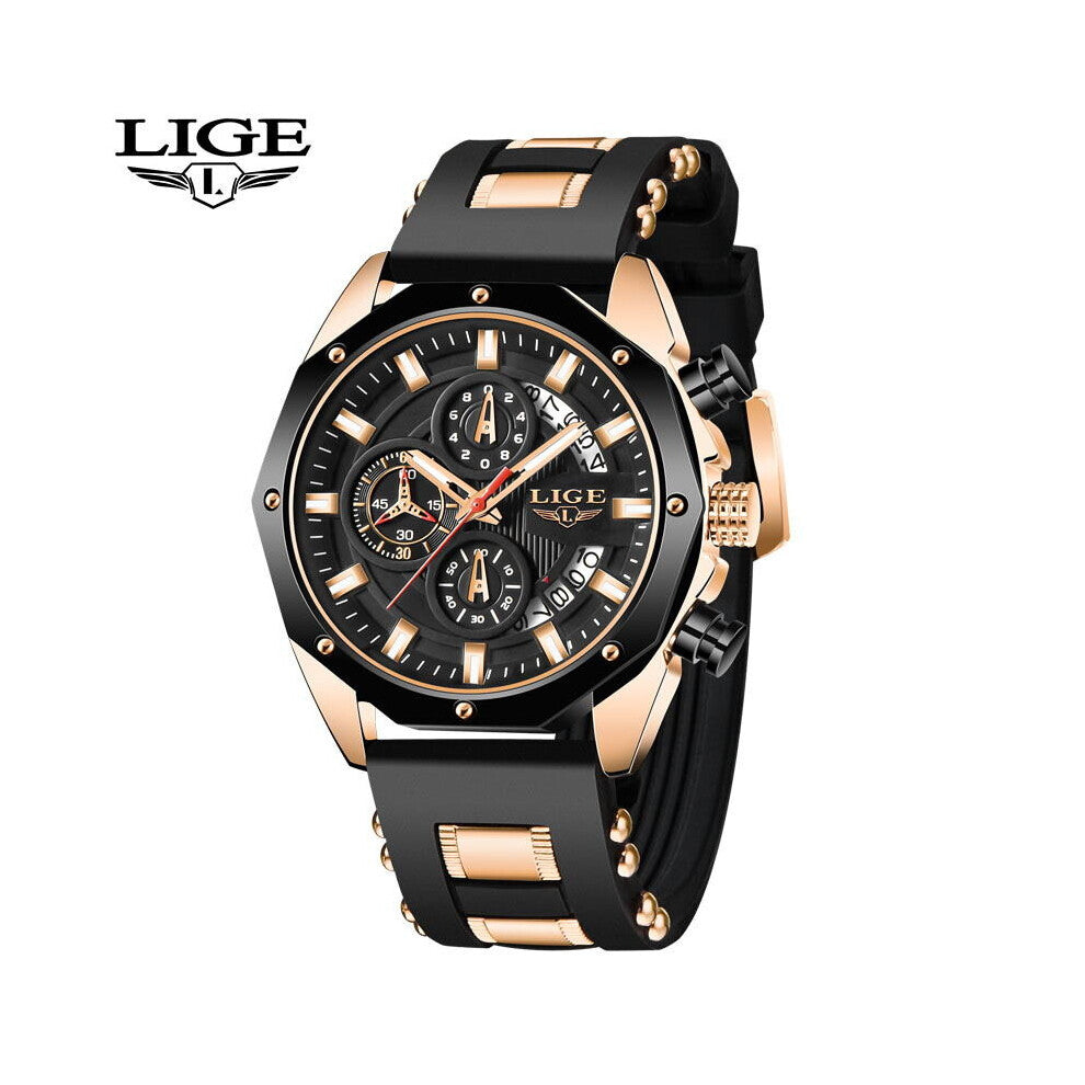 Top Casual Watches for Man Sport Military Silicagel Wrist Watch Men Watch Chronograph Relojes Hombre