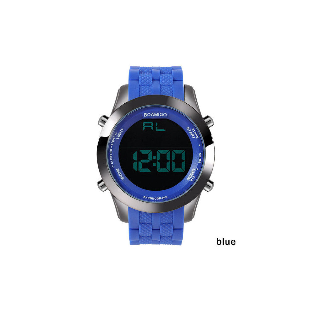 men sports watches men digital watches LED display rubber band male clock 30M waterproof wristwatches