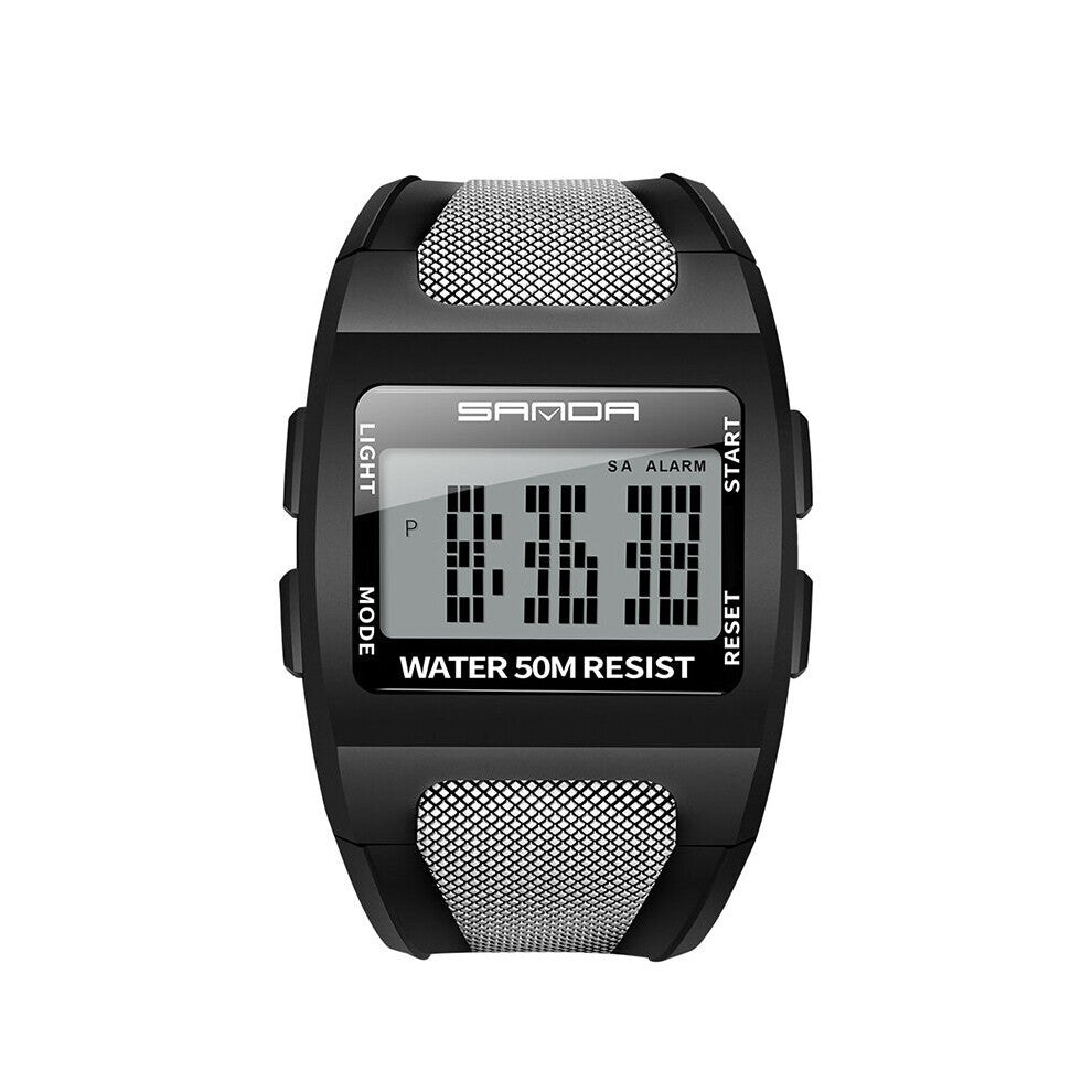 SANDA Digital Watch Resin Band Multi-functional Electronic Clock Sports Business Men Match Relogio Masculino 222